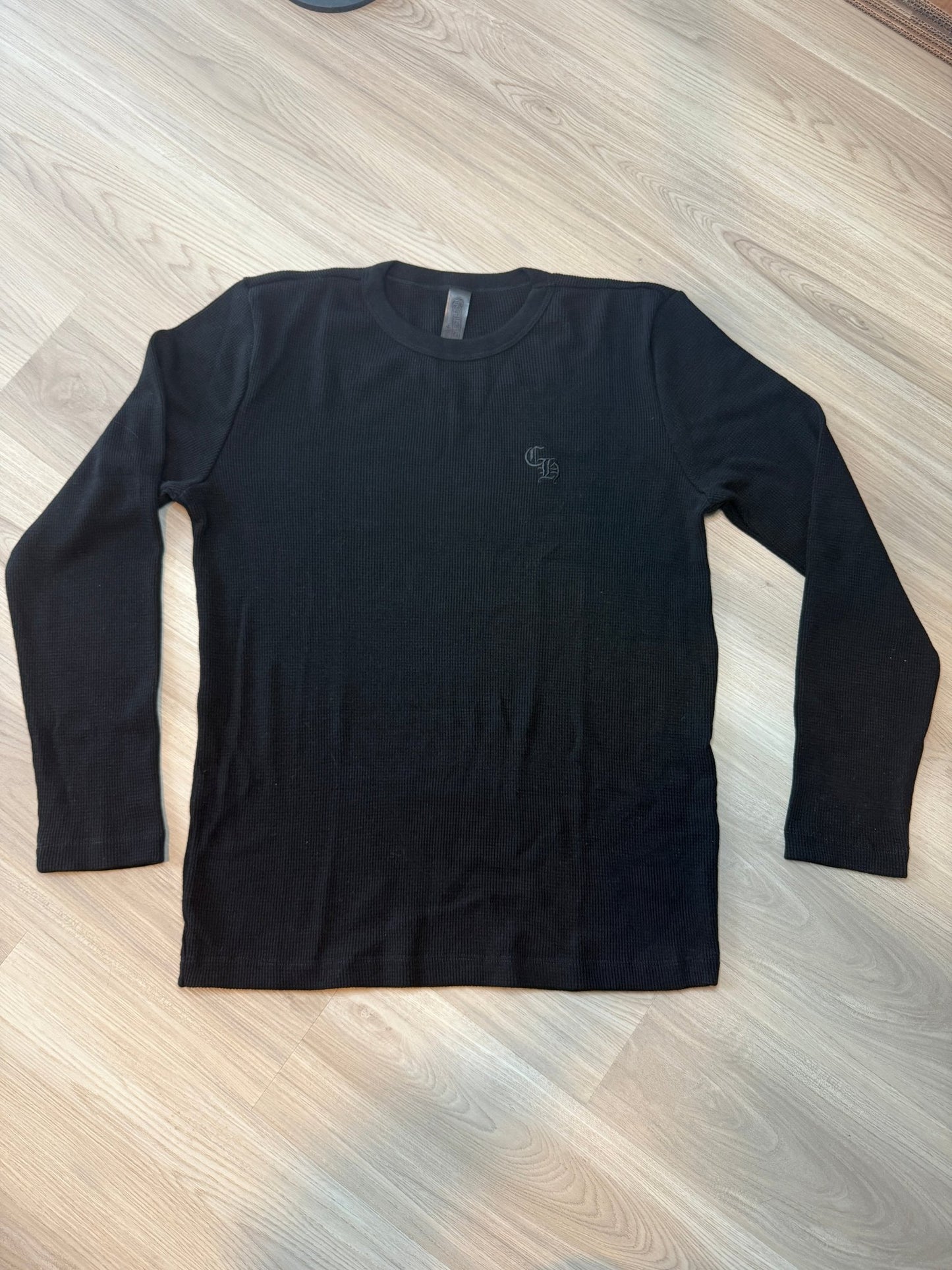 Chrome Hearts Wool Embroidered L/S Thermal Crewneck Black - Lucid Soles