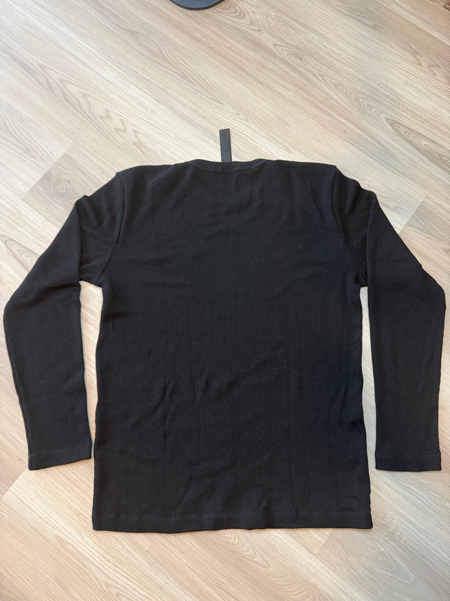 Chrome Hearts Wool Embroidered L/S Thermal Crewneck Black - Lucid Soles