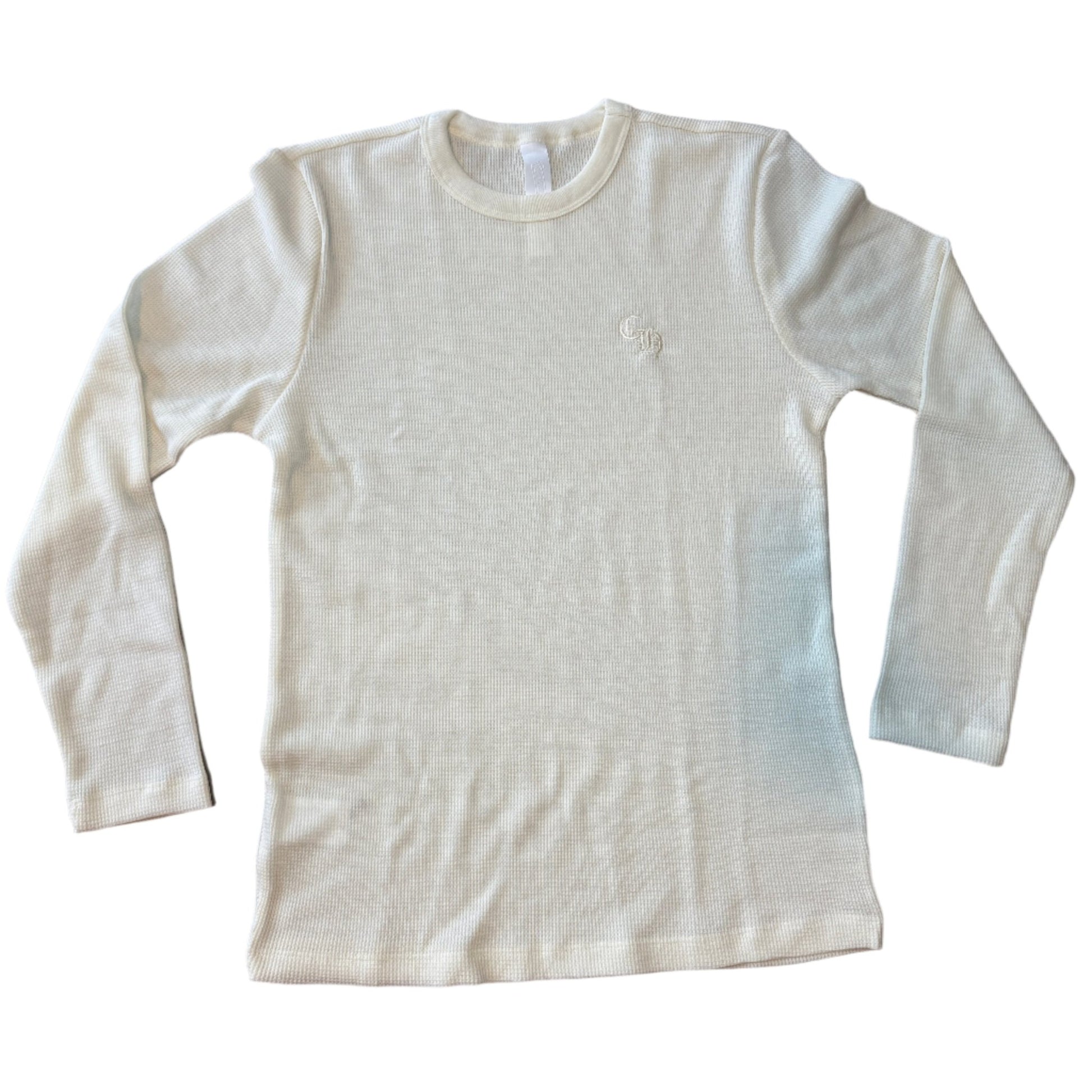 Chrome Hearts Wool Embroidered L/S Thermal Crewneck White - Lucid Soles