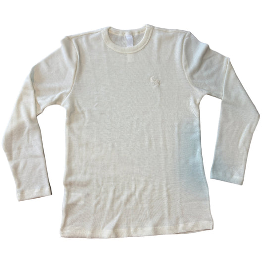 Chrome Hearts Wool Embroidered L/S Thermal Crewneck White - Lucid Soles