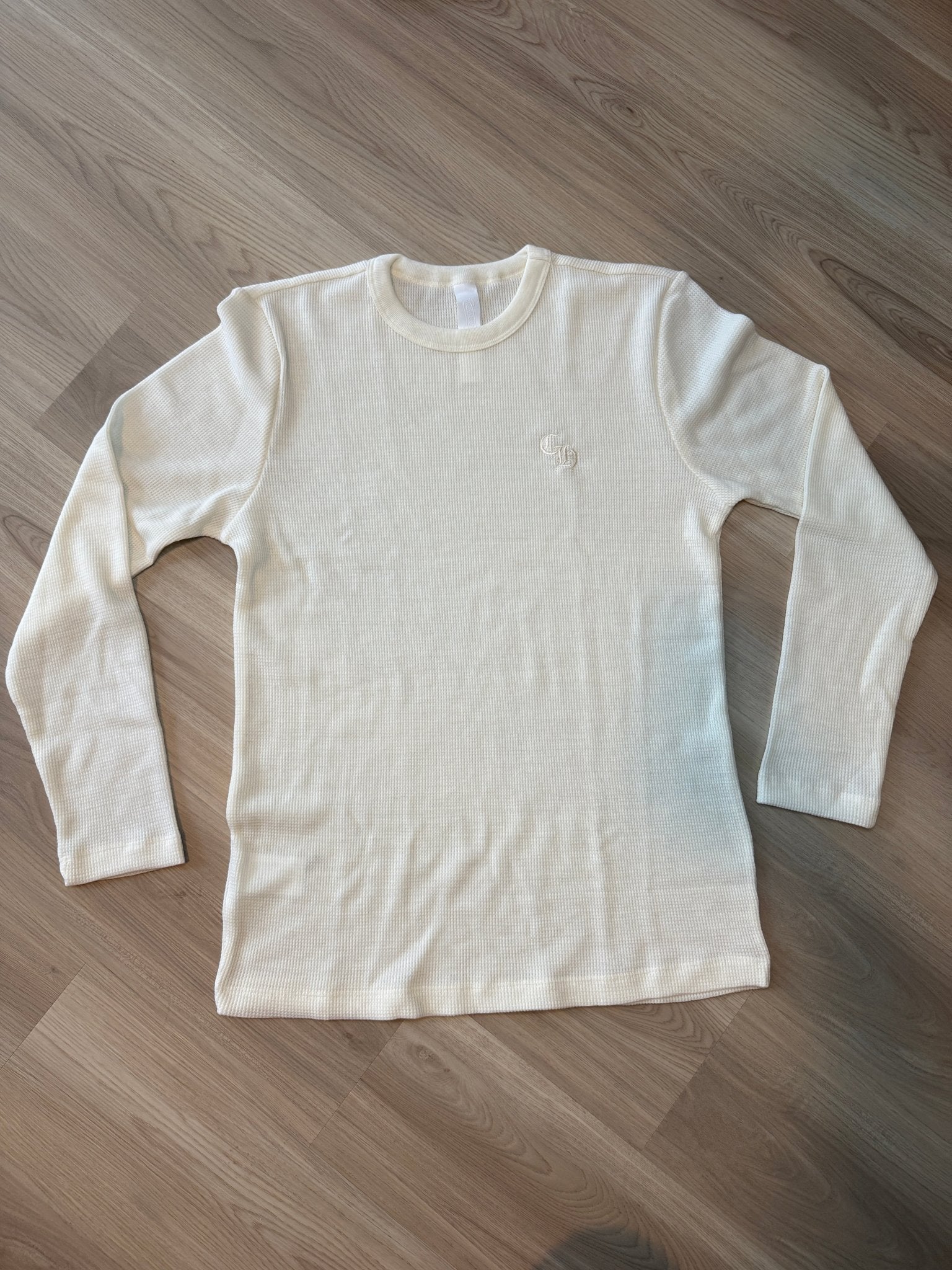 Chrome Hearts Wool Embroidered L/S Thermal Crewneck White - Lucid Soles