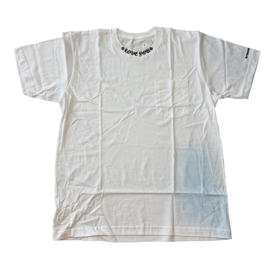 Chrome Hearts 'Love You' Neck Logo T-Shirt White - Lucid Soles