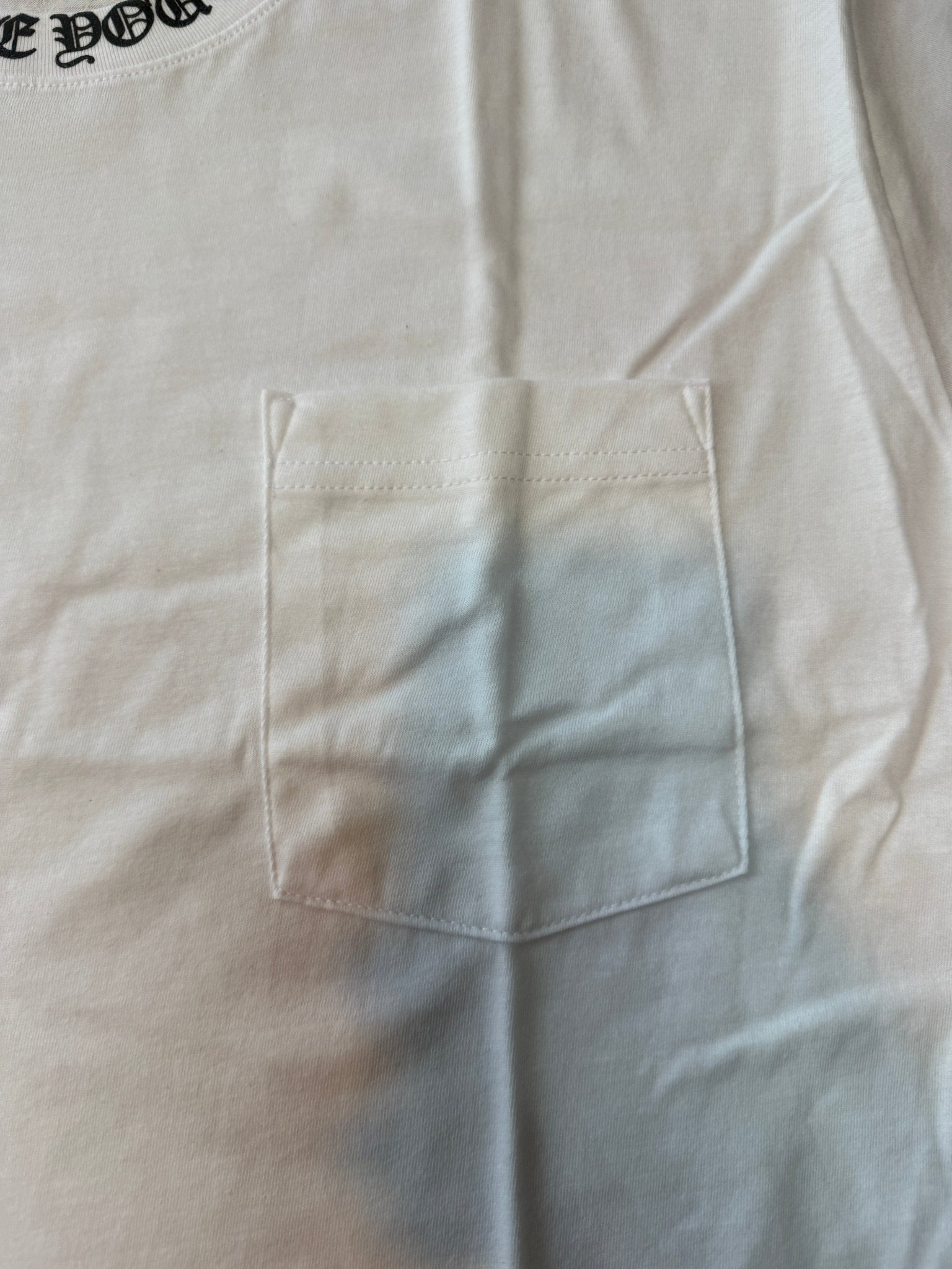 Chrome Hearts 'Love You' Neck Logo T-Shirt White - Lucid Soles