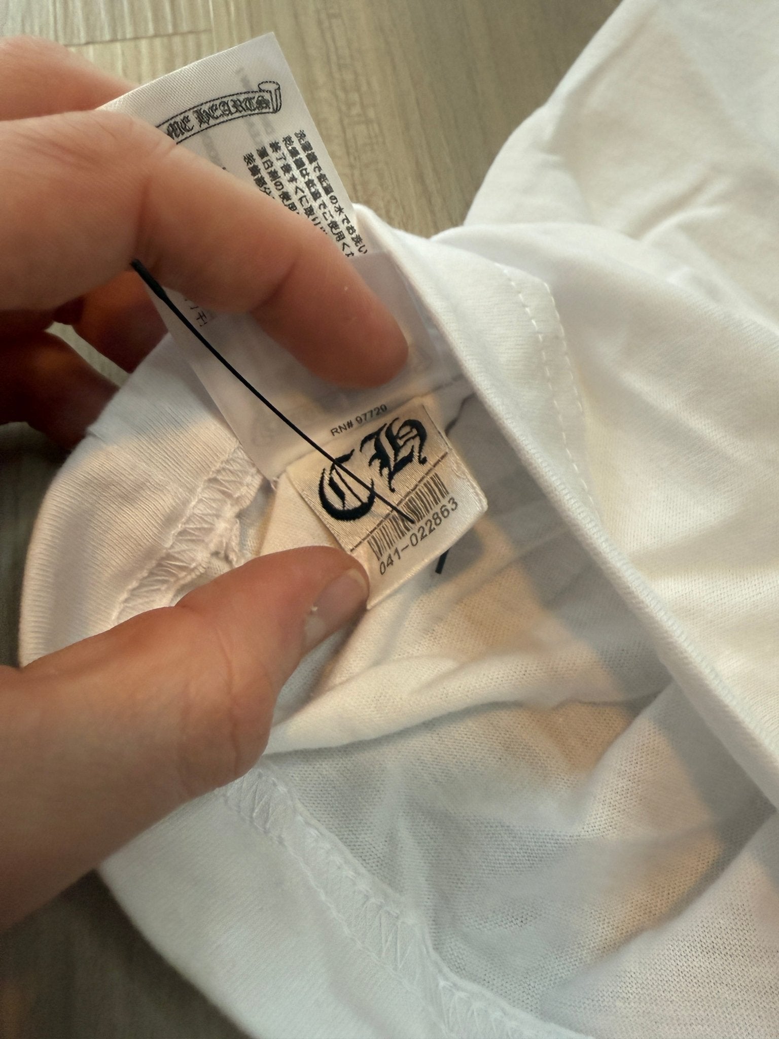 Chrome Hearts 'Love You' Neck Logo T-Shirt White - Lucid Soles