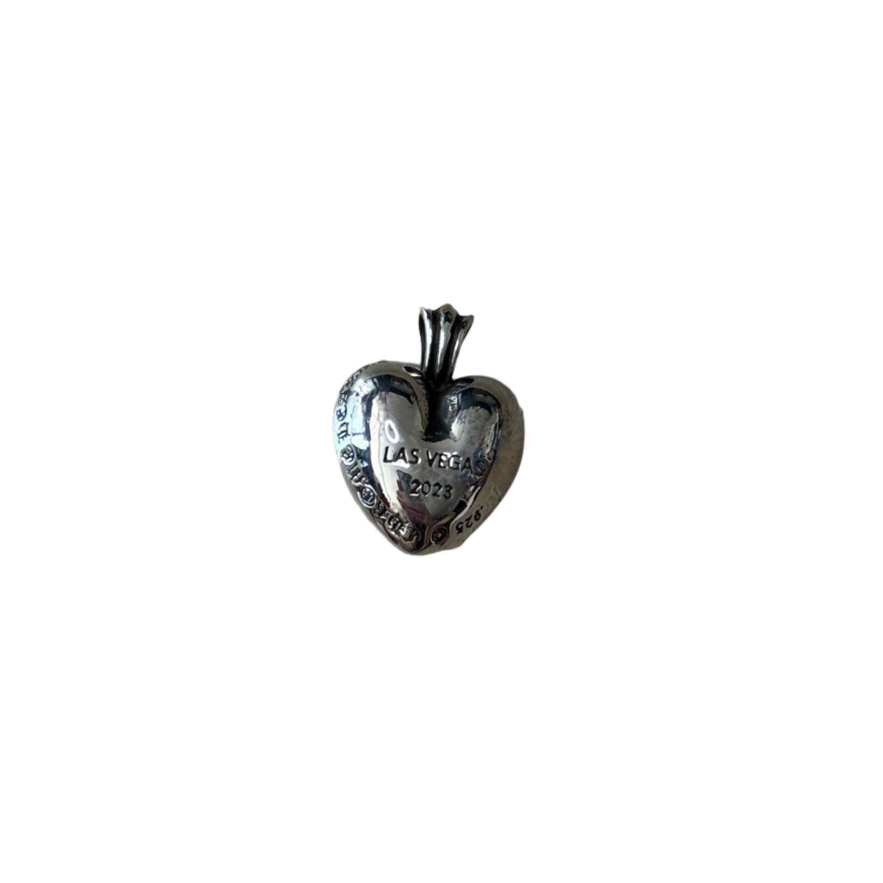 Chrome Hearts Las Vegas 2023 Exclusive Heart Silver Pendant - Lucid Soles