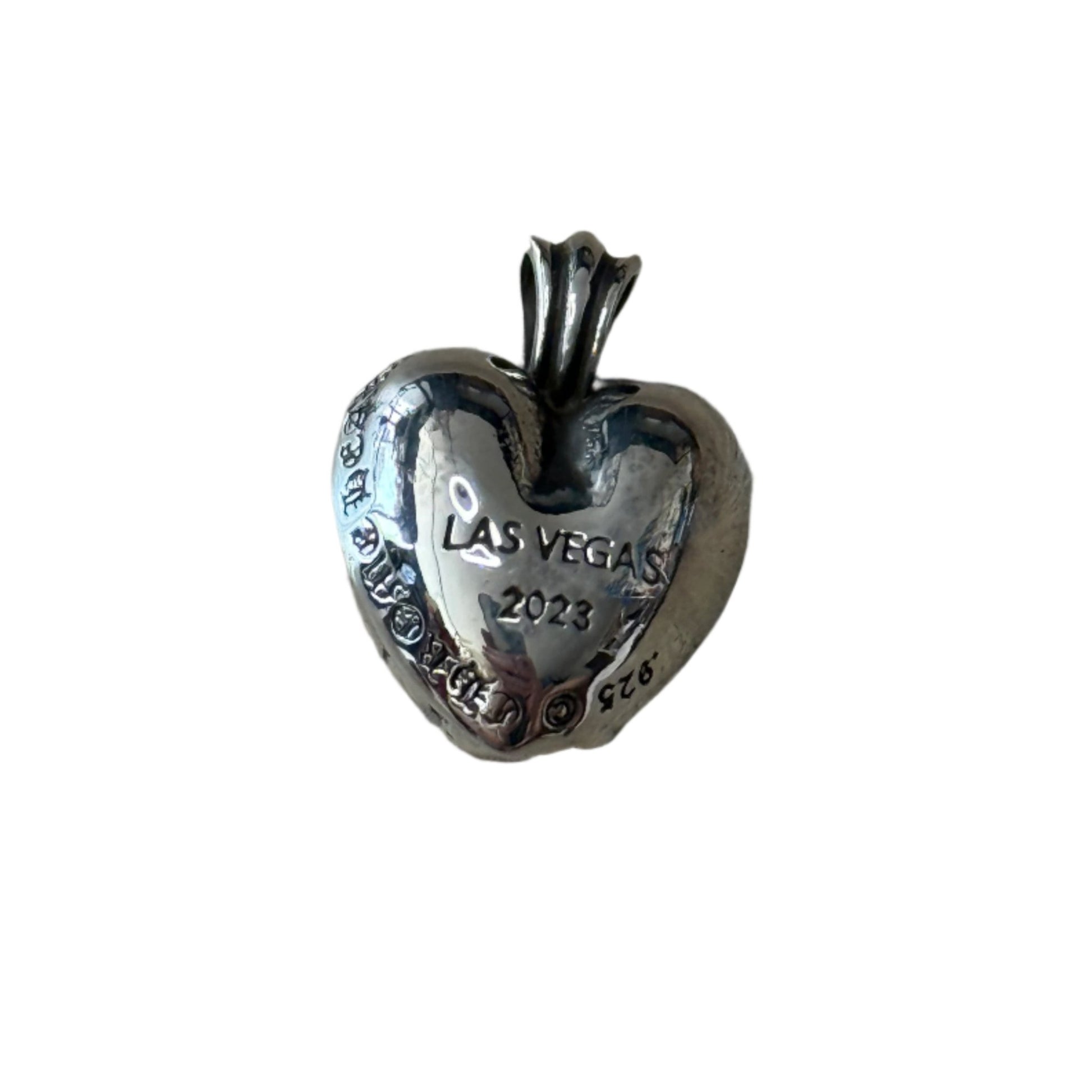 Chrome Hearts Las Vegas 2023 Exclusive Heart Silver Pendant - Lucid Soles