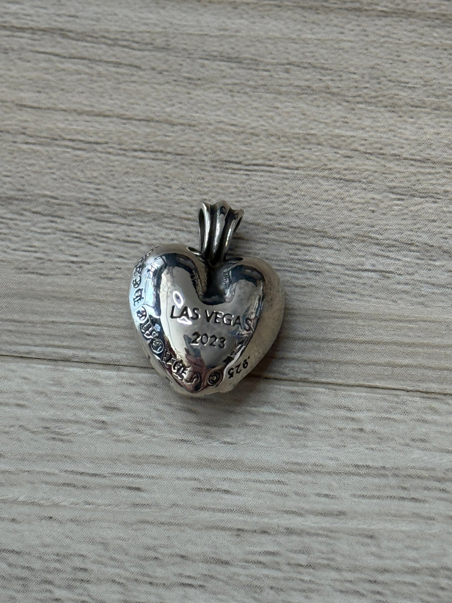 Chrome Hearts Las Vegas 2023 Exclusive Heart Silver Pendant - Lucid Soles
