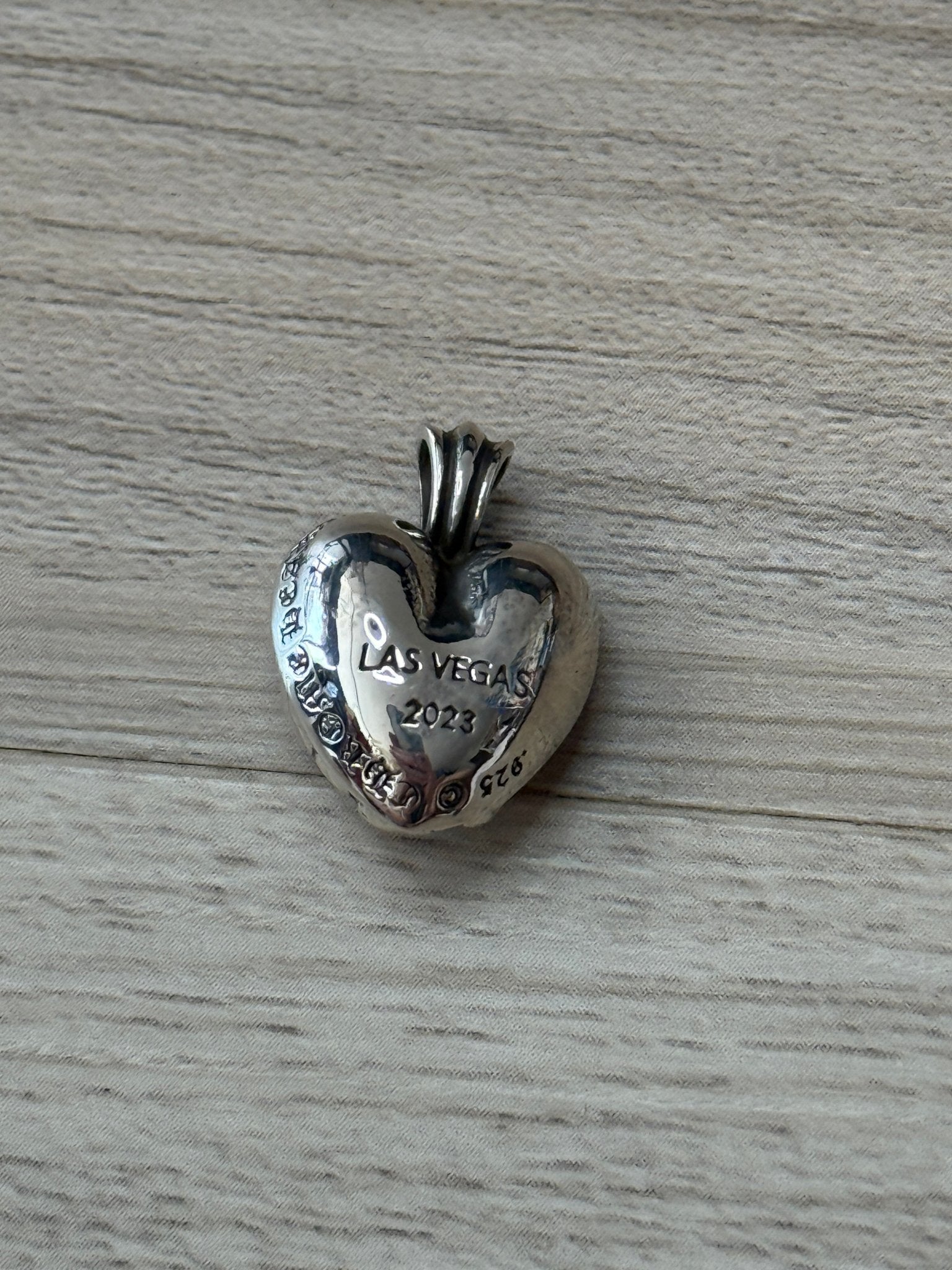 Chrome Hearts Las Vegas 2023 Exclusive Heart Silver Pendant - Lucid Soles