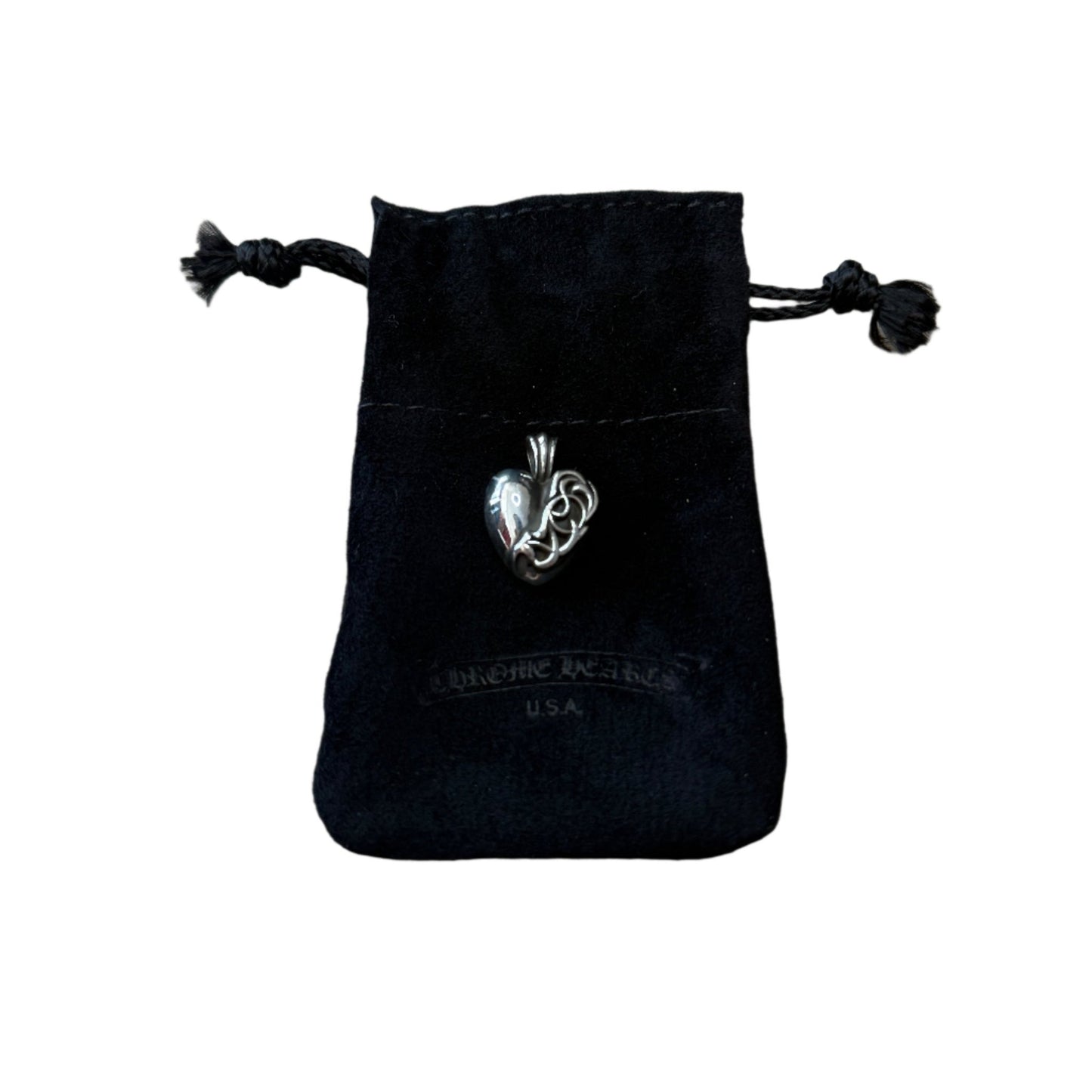 Chrome Hearts Las Vegas 2023 Exclusive Heart Silver Pendant - Lucid Soles