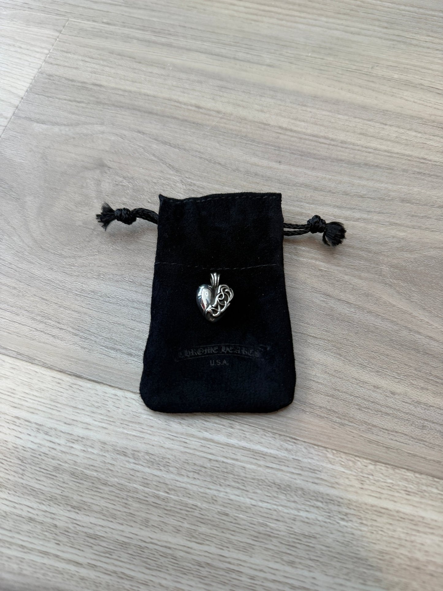 Chrome Hearts Las Vegas 2023 Exclusive Heart Silver Pendant - Lucid Soles