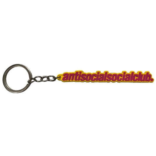 Anti Social Social Club ASSC Sidekick Keychain Yellow - Lucid Soles
