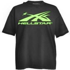 Hellstar Classic Logo Tee Green - Lucid Soles