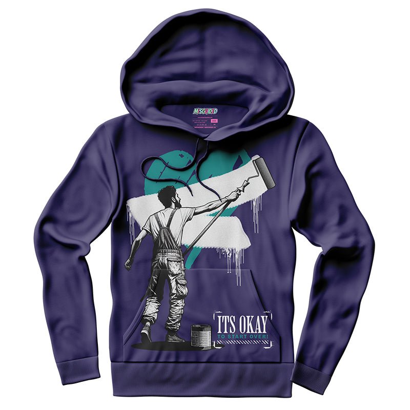 It's Okay To Start Over (Air Jordan 5 Grape) Hoodie - Lucid Soles