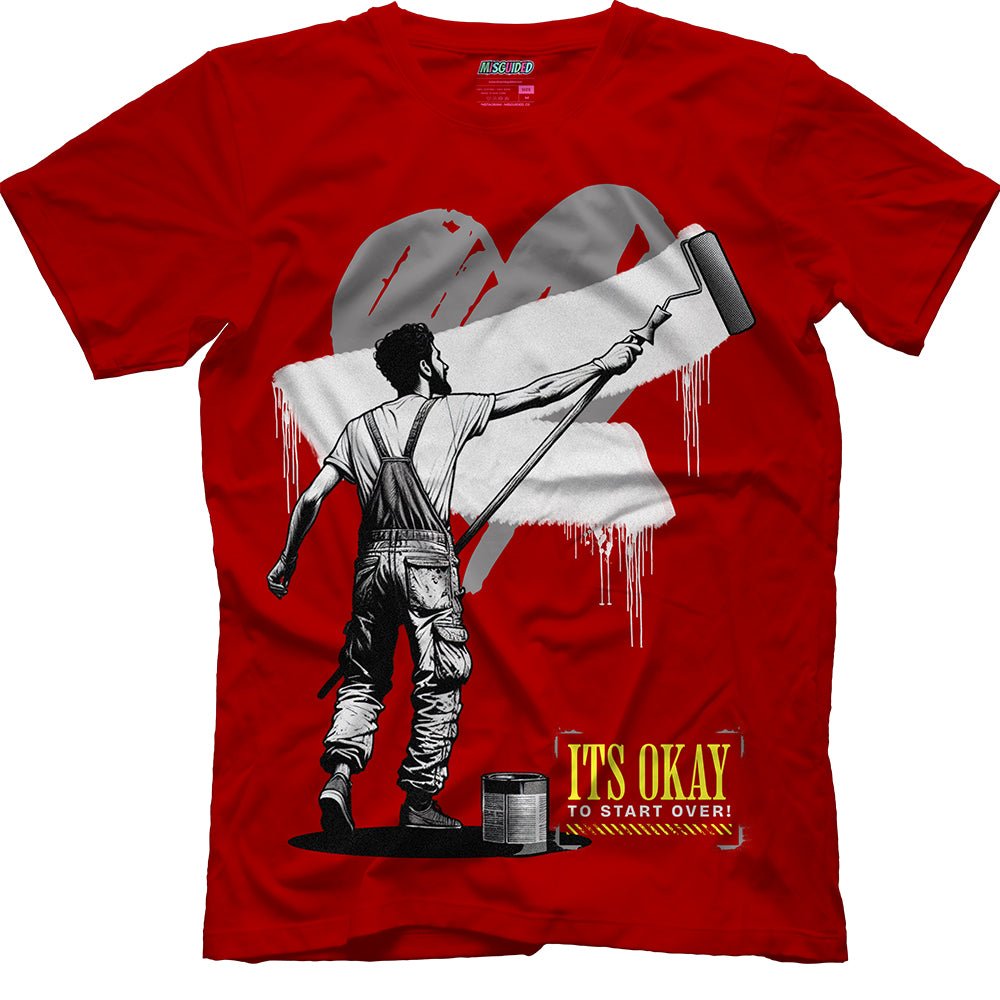 It's Okay To Start Over (Air Jordan 14 Ferrari) T-Shirt - Lucid Soles