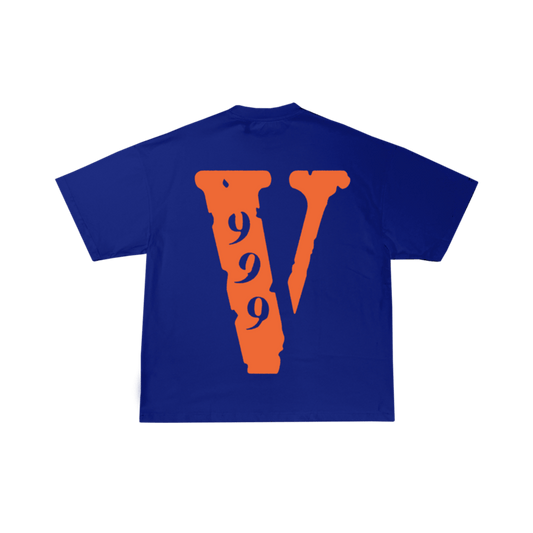 Juice Wrld x Vlone 999 Tee Blue - Lucid Soles