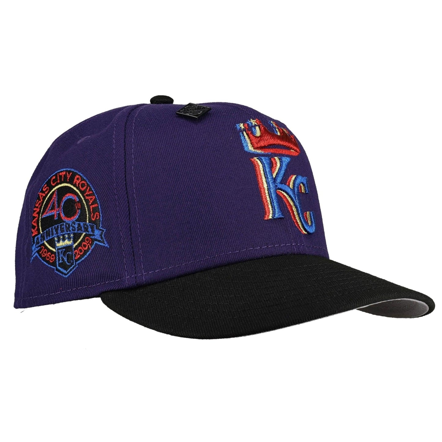 Kansas City Royals Trippy 40th Anniversary Patch 59Fifty Fitted Hat - Lucid Soles
