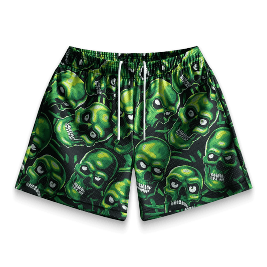 Bravest Studios Skull Shorts (Green) - Lucid Soles