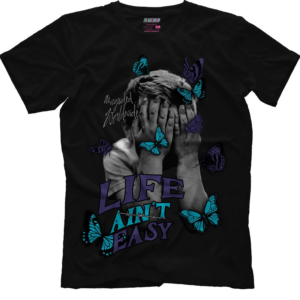 Life Ain't Easy (Air Jordan 8 Aqua) T-Shirt - Lucid Soles