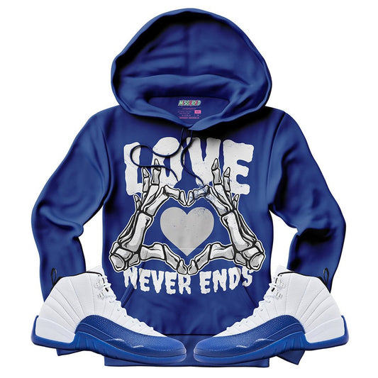 Love Never Ends (Air Jordan 12 Blueberry) Hoodie - Lucid Soles