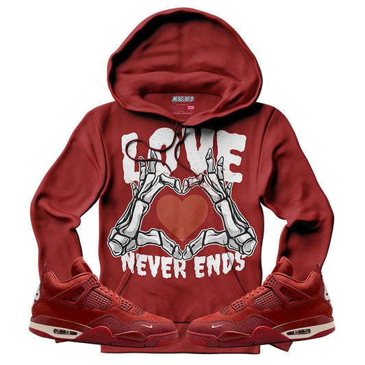 Love Never Ends (Air Jordan 4 Brick By Brick) Hoodie - Lucid Soles