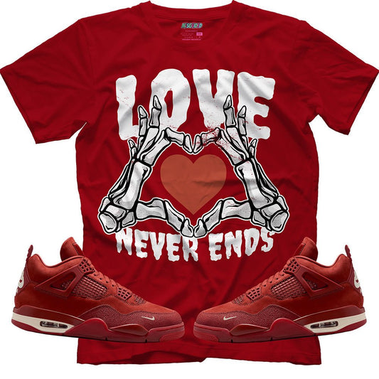 Love Never Ends (Air Jordan 4 Brick By Brick) T-Shirt - Lucid Soles