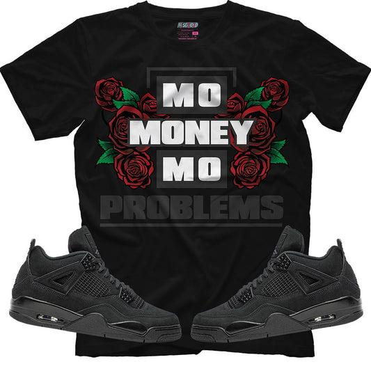 Mo Money Mo Problems (Air Jordan 4 Black Cat) T-Shirt - Lucid Soles