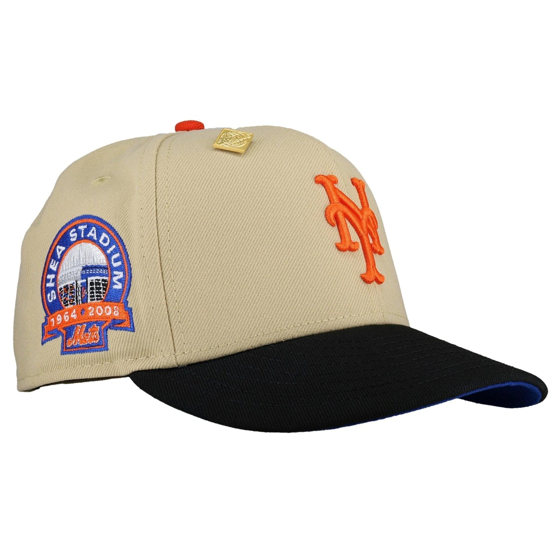 New York Mets Shea Stadium Vegas Gold 59Fifty Fitted Hat - Lucid Soles