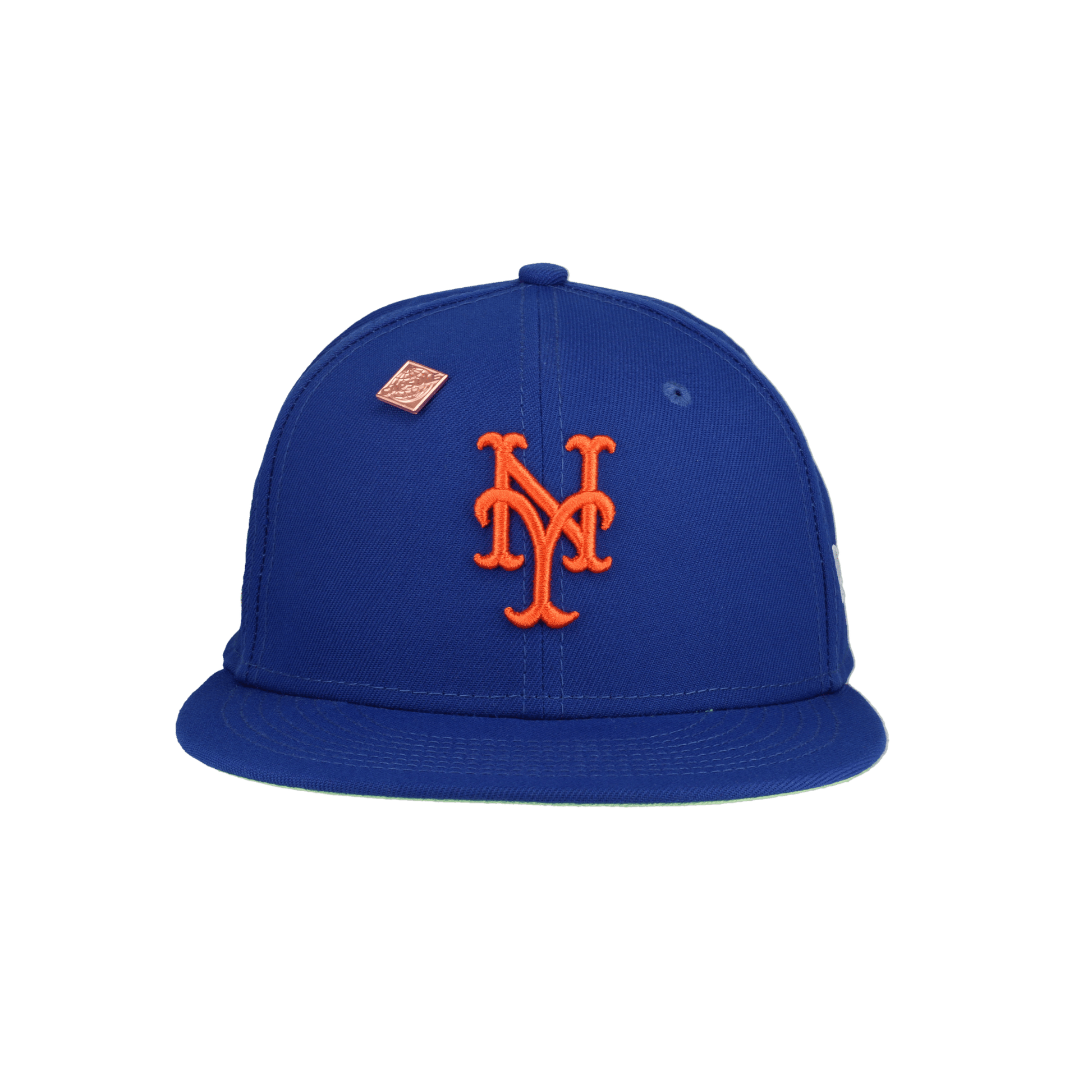 New York Mets Citrus Pop 1986 World Series Patch Fitted Hat - Lucid Soles