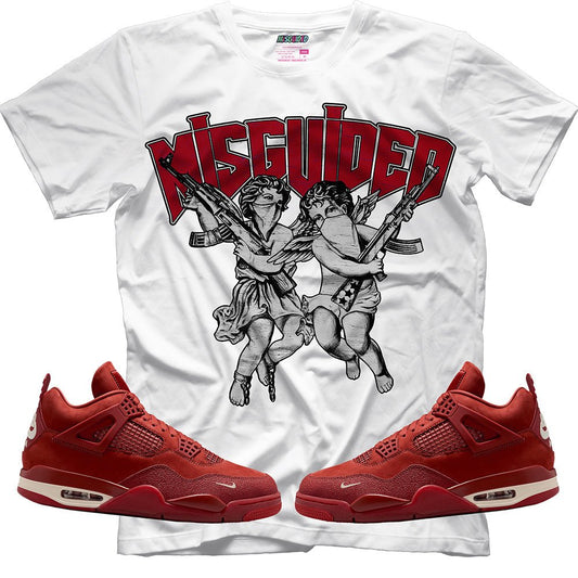 Misguided Angels (Air Jordan 4 Brick By Brick) T-Shirt - Lucid Soles