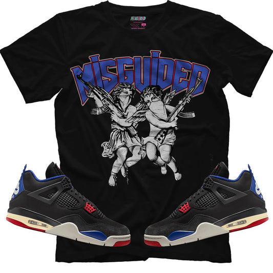 Misguided Angels (Air Jordan 4 Rare Air) T-Shirt - Lucid Soles