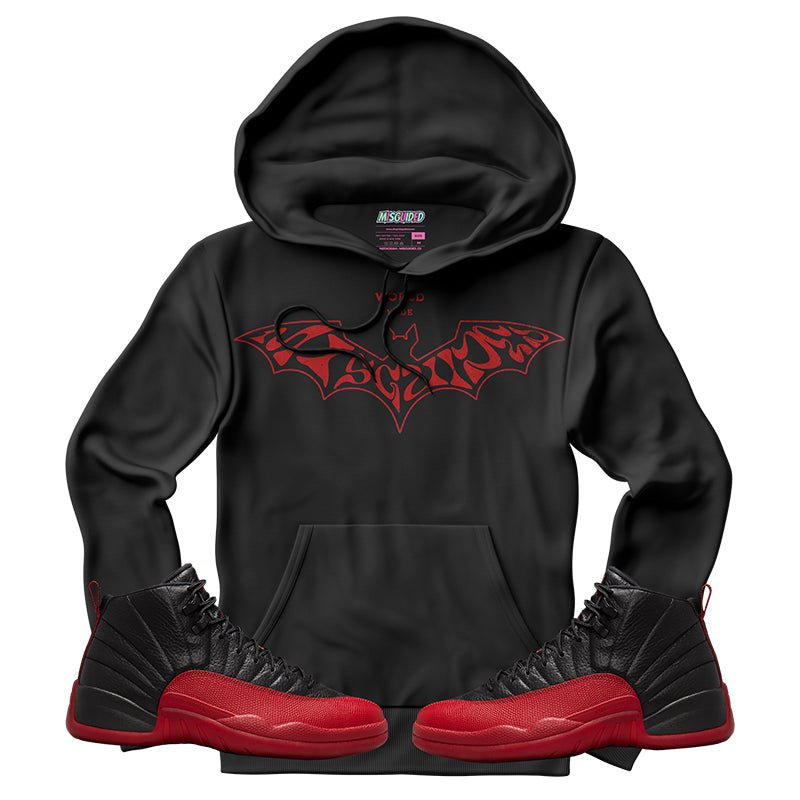 Misguided Bat (Air Jordan 12 Flu Game) Hoodie - Lucid Soles