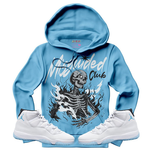 Misguided Club (Air Jordan 11 Legend Blue) Hoodie - Lucid Soles