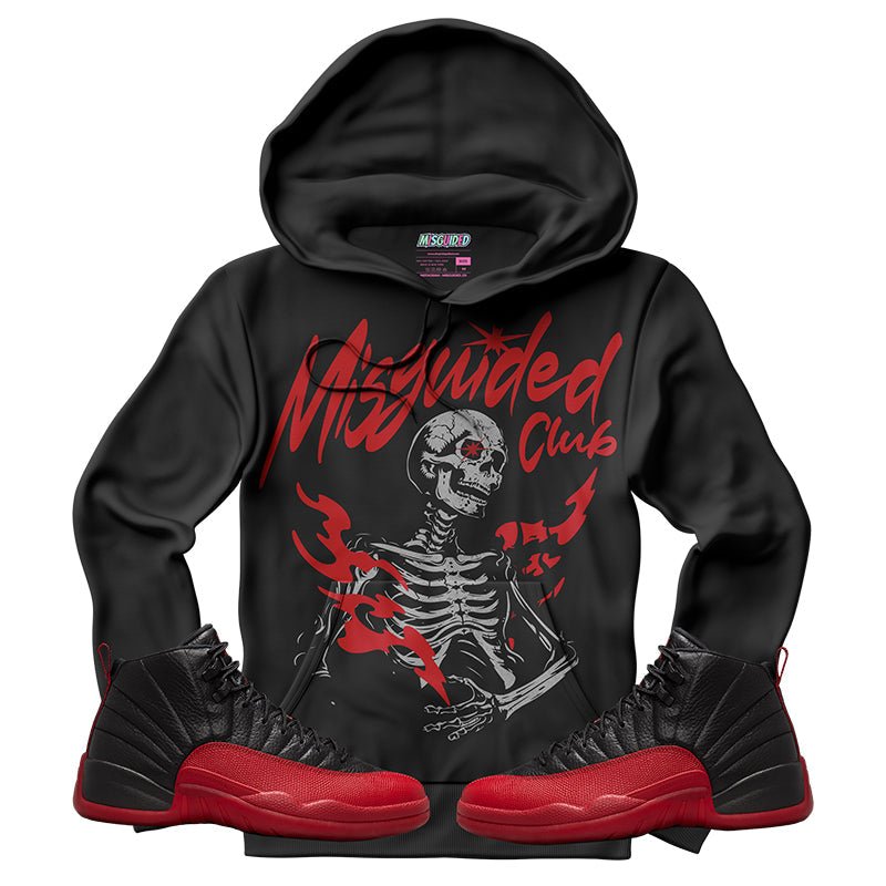 Misguided Club (Air Jordan 12 Flu Game) Hoodie - Lucid Soles