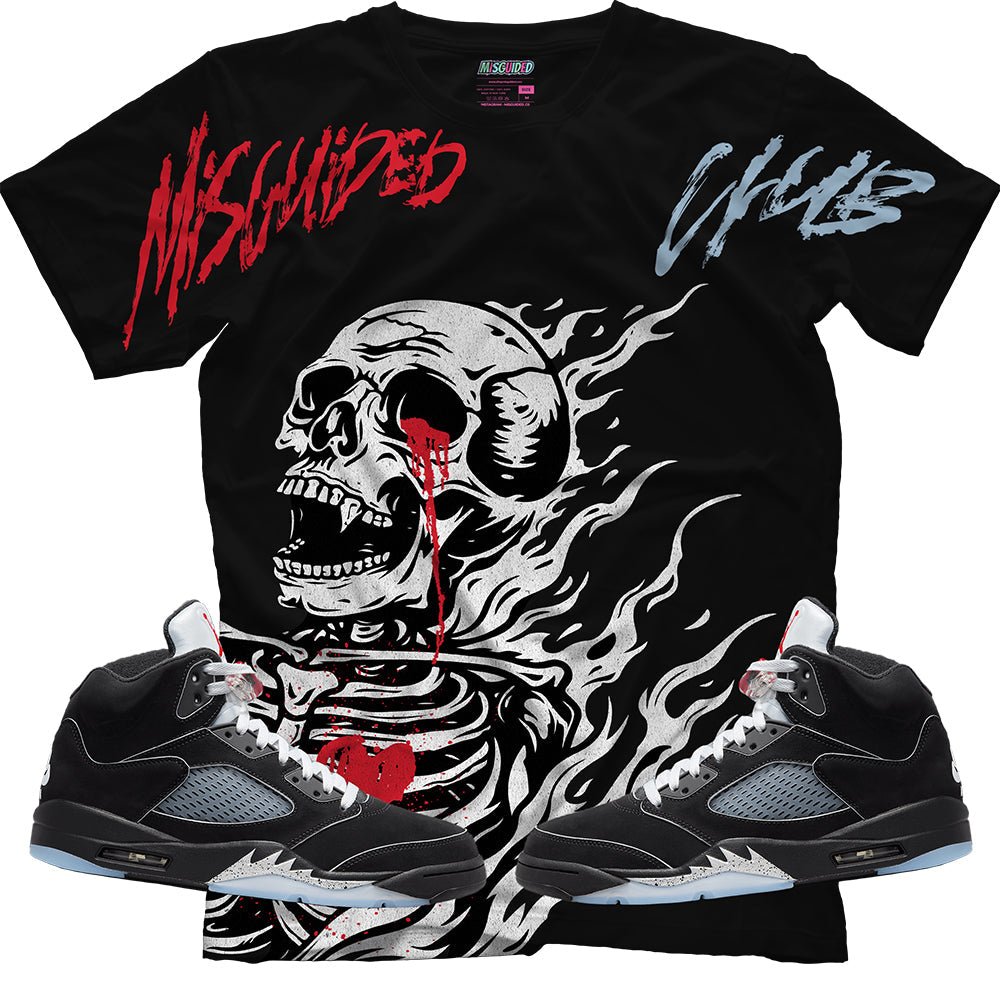Misguided Club (Air Jordan 5 Black Metallic Reimagined) T-Shirt - Lucid Soles