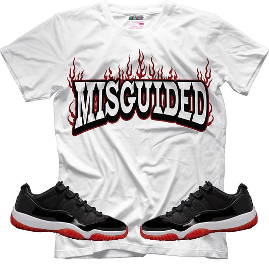 Misguided Flame (Air Jordan 11 Low Bred) T-Shirt - Lucid Soles