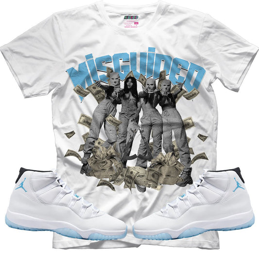 Misguided Girls (Air Jordan 11 Legend Blue) T-Shirt - Lucid Soles