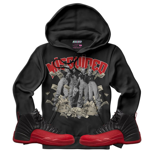 Misguided Girls (Air Jordan 12 Flu Game) Hoodie - Lucid Soles