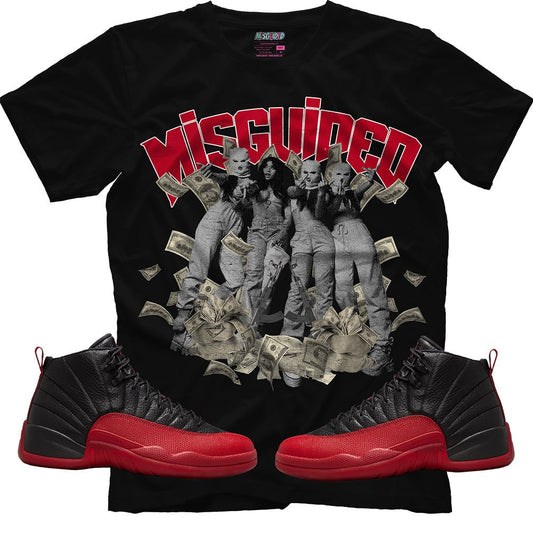 Misguided Girl (Air Jordan 12 Flu Game) T-Shirt - Lucid Soles