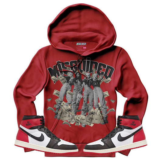 Misguided Girls (Air Jordan 1 High OG Black Toe Reimagined) Hoodie - Lucid Soles