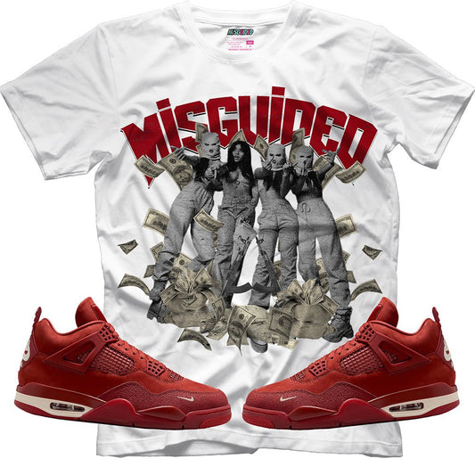 Misguided Girls (Air Jordan 4 Brick By Brick) T-Shirt - Lucid Soles