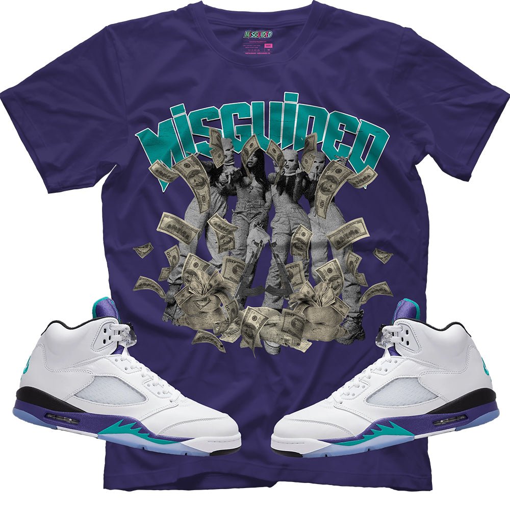 Misguided Girls (Air Jordan 5 Grape) T-Shirt - Lucid Soles