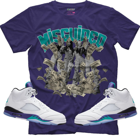 Misguided Girls (Air Jordan 5 Grape) T-Shirt - Lucid Soles