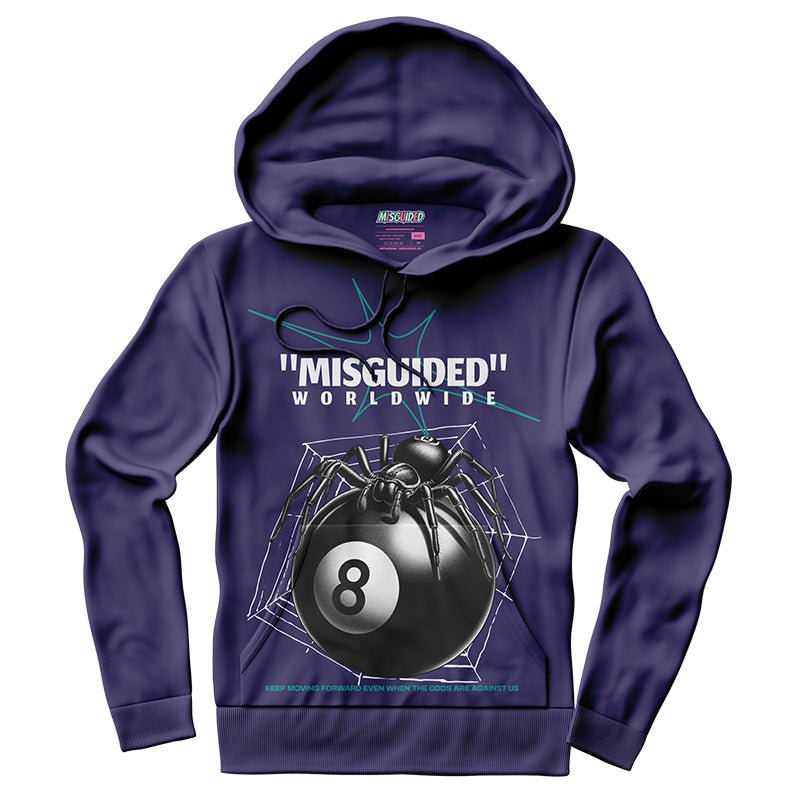 Misguided Spider (Air Jordan 5 Grape) Hoodie - Lucid Soles