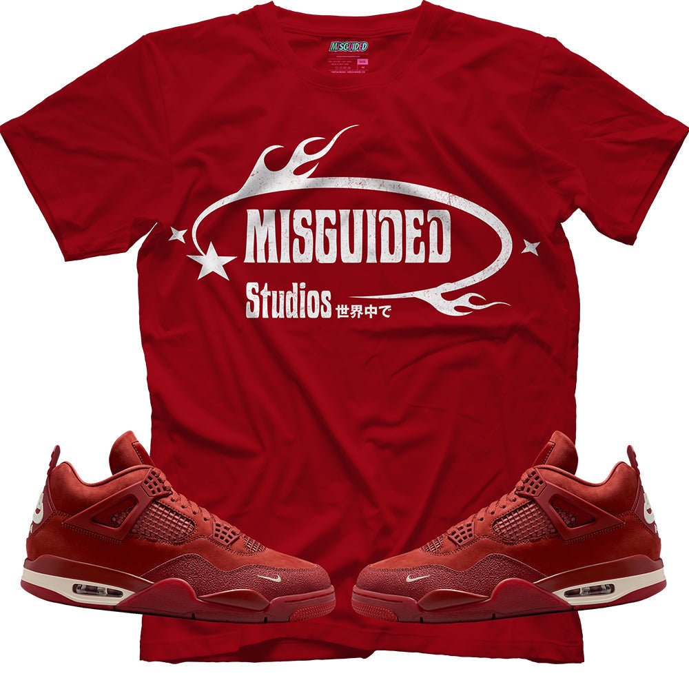 Misguided Studios (Air Jordan 4 Brick By Brick) T-Shirt - Lucid Soles