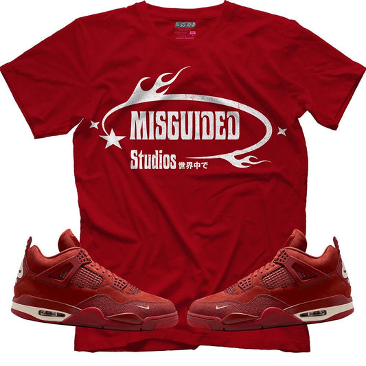 Misguided Studios (Air Jordan 4 Brick By Brick) T-Shirt - Lucid Soles
