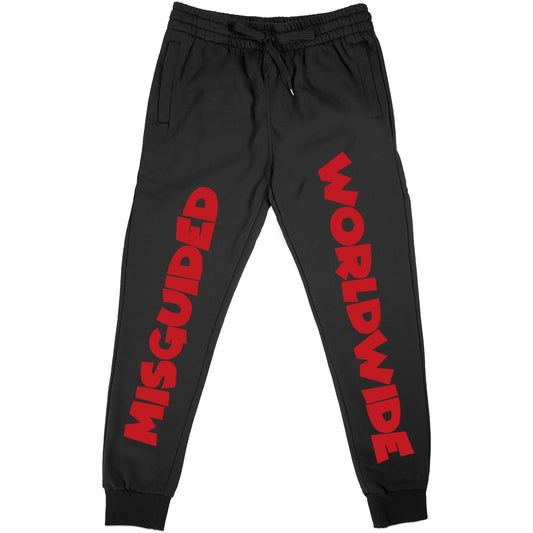 Misguided Worldwide (Air Jordan 12 Flu Game) Joggers - Lucid Soles