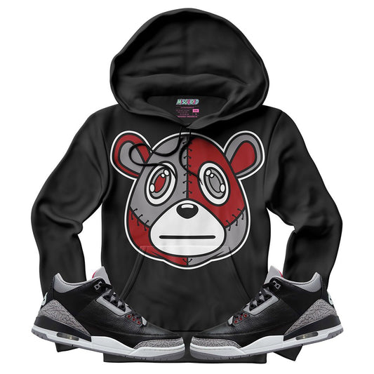 Misguided (Air Jordan 3 Black Cement) Hoodie - Lucid Soles