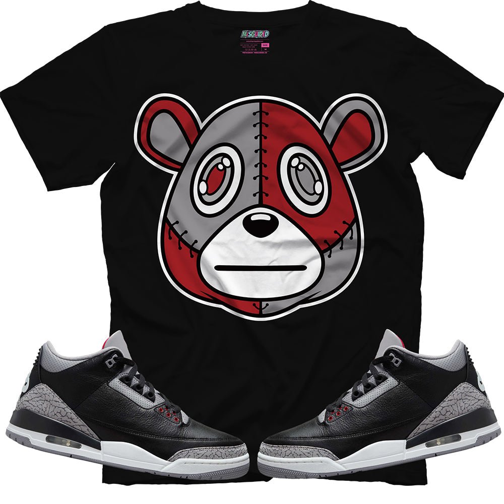 Misguided (Air Jordan 3 Black Cement) T-Shirt - Lucid Soles