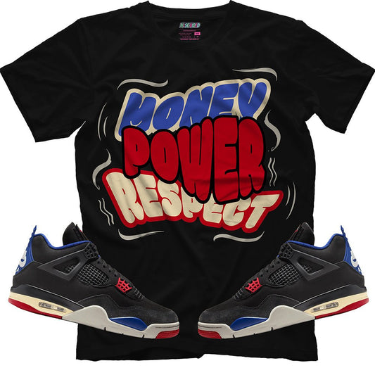 Money Power Respect (Air Jordan 4 Rare Air) T-Shirt - Lucid Soles