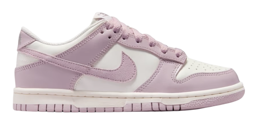 NIKE DUNK LOW "SAIL ENIGMA STONE PARTICLE ROSE" (YOUTH)